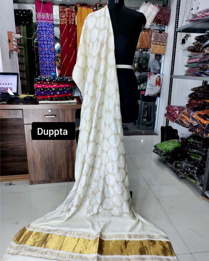 Lagadi Patta Chanderi Silk Designer Dupatta Wholesale Shop In Surat
